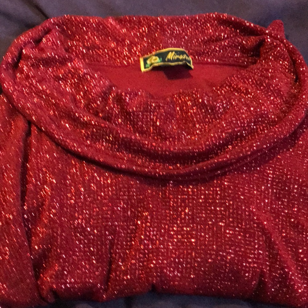 LAST Chance! Donating! Red sparkle top for women